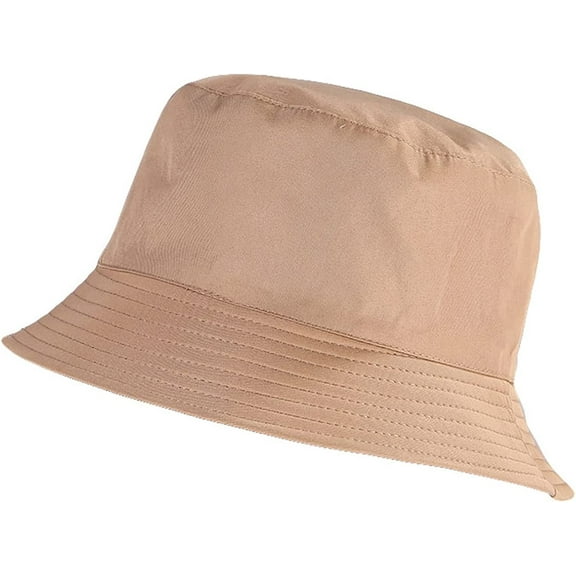 CoCopeaunts Summer Bucket Hat Solid Color Double Side Basin Hat Men Casual Fashion Sunscreen Packable Big Fisherman Hat