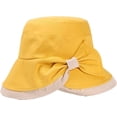 thumbnail image 1 of CoCopeaunts Summer Bucket Hat Women Bow Tie Irregular Brim Outdoor Beach Fisherman Hat UV Proof Sun Protection Bucket Cap, 1 of 8