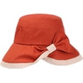 thumbnail image 1 of CoCopeaunts Summer Bucket Hat Women Bow Tie Irregular Brim Outdoor Beach Fisherman Hat UV Proof Sun Protection Bucket Cap, 1 of 8