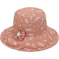 thumbnail image 1 of CoCopeaunts Summer Bucket Hat for Women White Pearl Decorated Beach Outdoor Travel Sunscreen Cotton Foldable Ladies Bucket Cap, 1 of 8