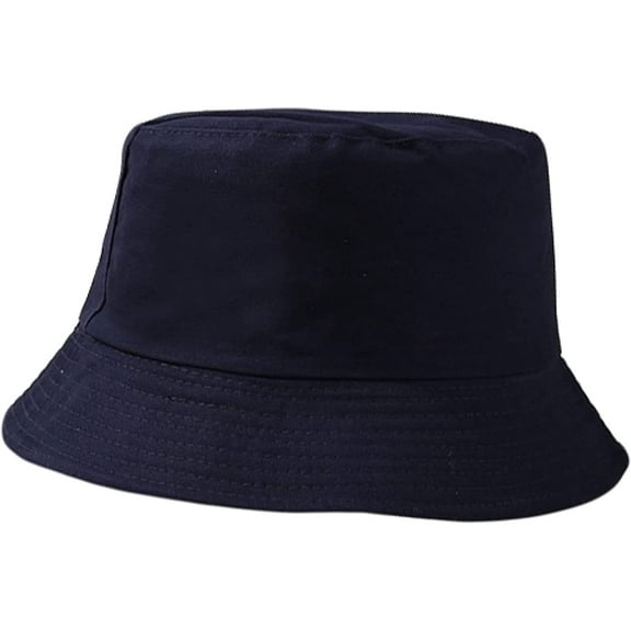 CoCopeaunts Summer Bucket Hats Cotton Sunscreen Double-Faced Wear Basin Hat Men Casual Solid Outdoor Fisherman Hat Black Lining
