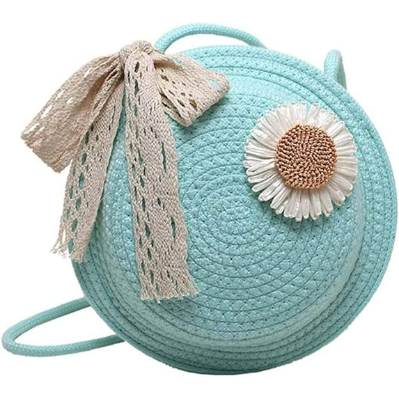 CoCopeaunts Summer Straw Bag, Women Beach Bag Fashion Woven Sea Hobo Bag Shoulder Bag Handbag Rattan Round Bag for Travel Work