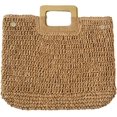 thumbnail image 1 of CoCopeaunts Summer Straw Bag, Women Beach Bag Fashion Woven Shopping Cluth Bag Hobo Handbag Vacation Top Handle Bag Purse, 1 of 4