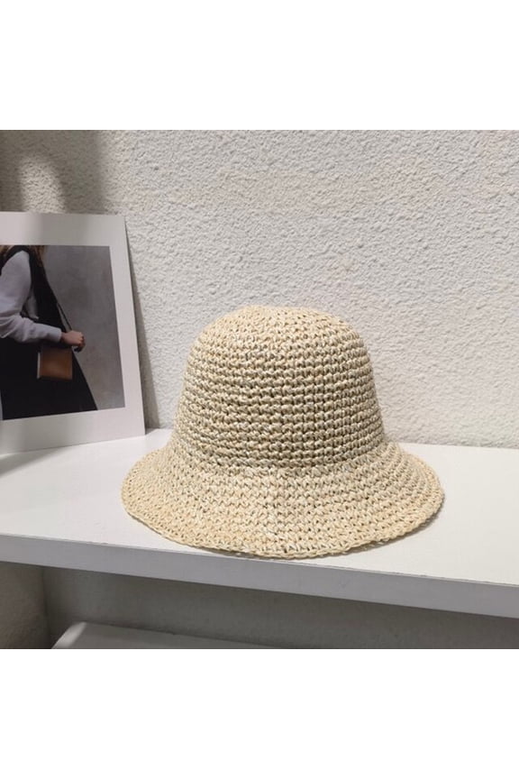 Summer Straw Hat For Women Wide Brim Floppy Panama Sun Hats Female Lady Sunshade Caps Outdoor UV Protect Foldable Beach Sun Cap