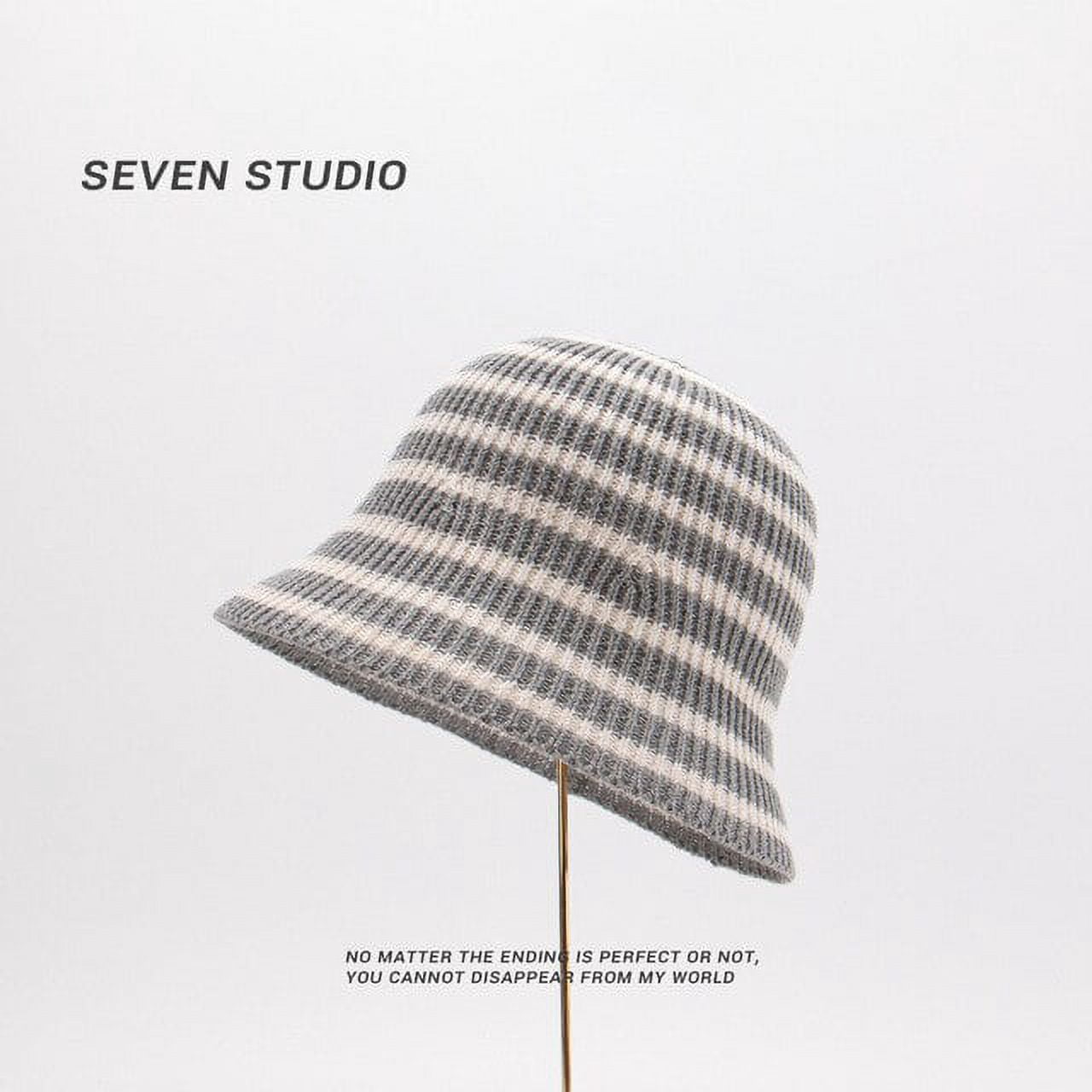 CoCopeaunts Summer Striped Bucket Hats For Women Knitted Panama Bob Female Lady Foldable Fisherman Hat Outdoor Beach Sun Cap Gorros Bonnet