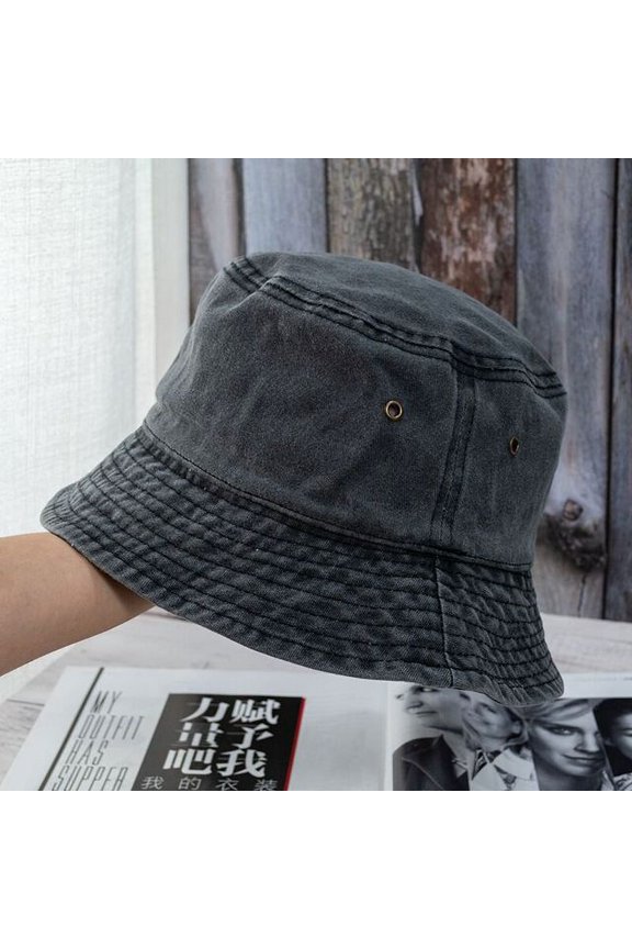 Summer Washed Denim Bucket Hats Women Foldable Fisherman Hat Men Fashion Bob Caps Hip Hop Gorros Men Women Panama Bucket Cap