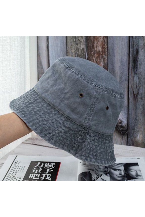 Summer Washed Denim Bucket Hats Women Foldable Fisherman Hat Men Fashion Bob Caps Hip Hop Gorros Men Women Panama Bucket Cap