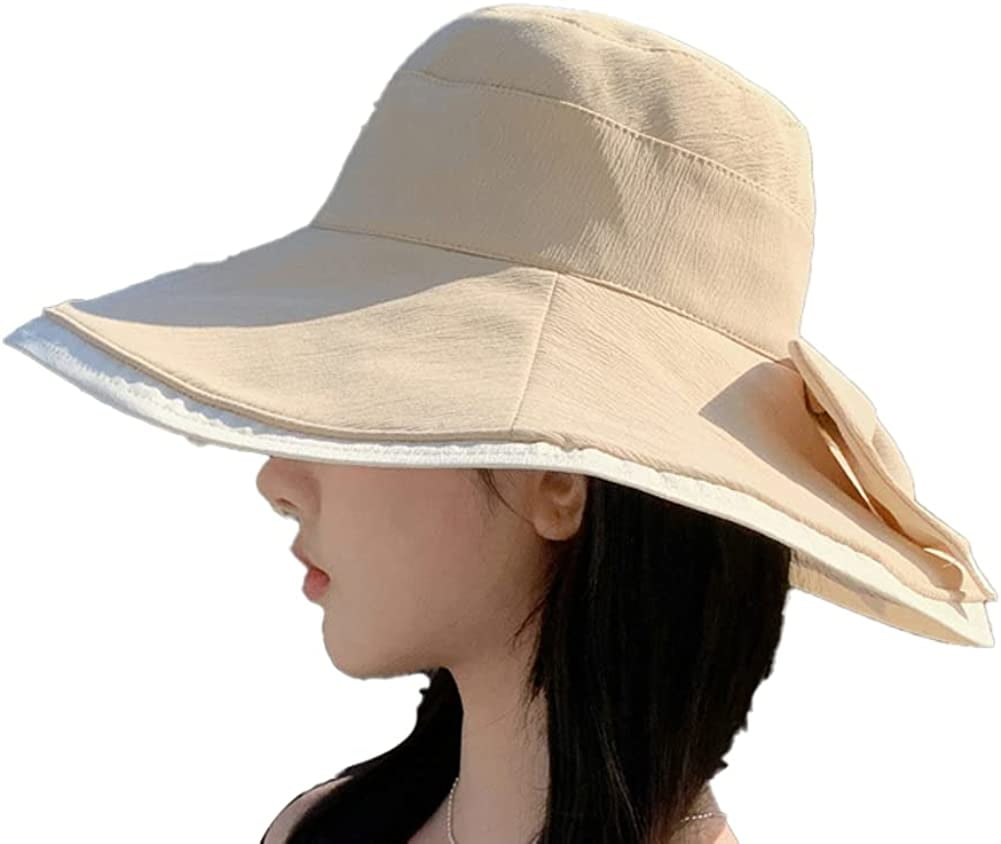 CoCopeaunts Sun Hat Bucket Hat, Beach Hats for Women Wide Brim UV  Protection Cute Fisherman Hat for Beach Travel Streetwear 2023 
