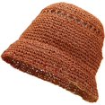 thumbnail image 1 of CoCopeaunts Sun Hat for Women Wide Brim Fishing Hats Cute Bucket Hat Outdoor Beach Hat Handmade Woven Cap 2023, 1 of 5