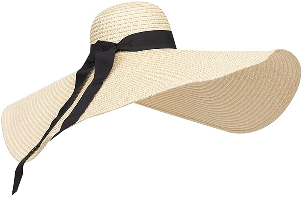 CoCopeaunts Sun Hat for Women, Women's Wide Brim Sun Hat Summer Beach Sun  Hat UV Sun Protection Packable Reversible Bucket Hat 