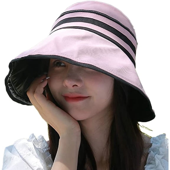 CoCopeaunts Sun Hats for Women Beach Bucket Hats Wide Brim Full UV Protection Ponytail Caps Breathable Fisherman Hat for Hiking Rinding