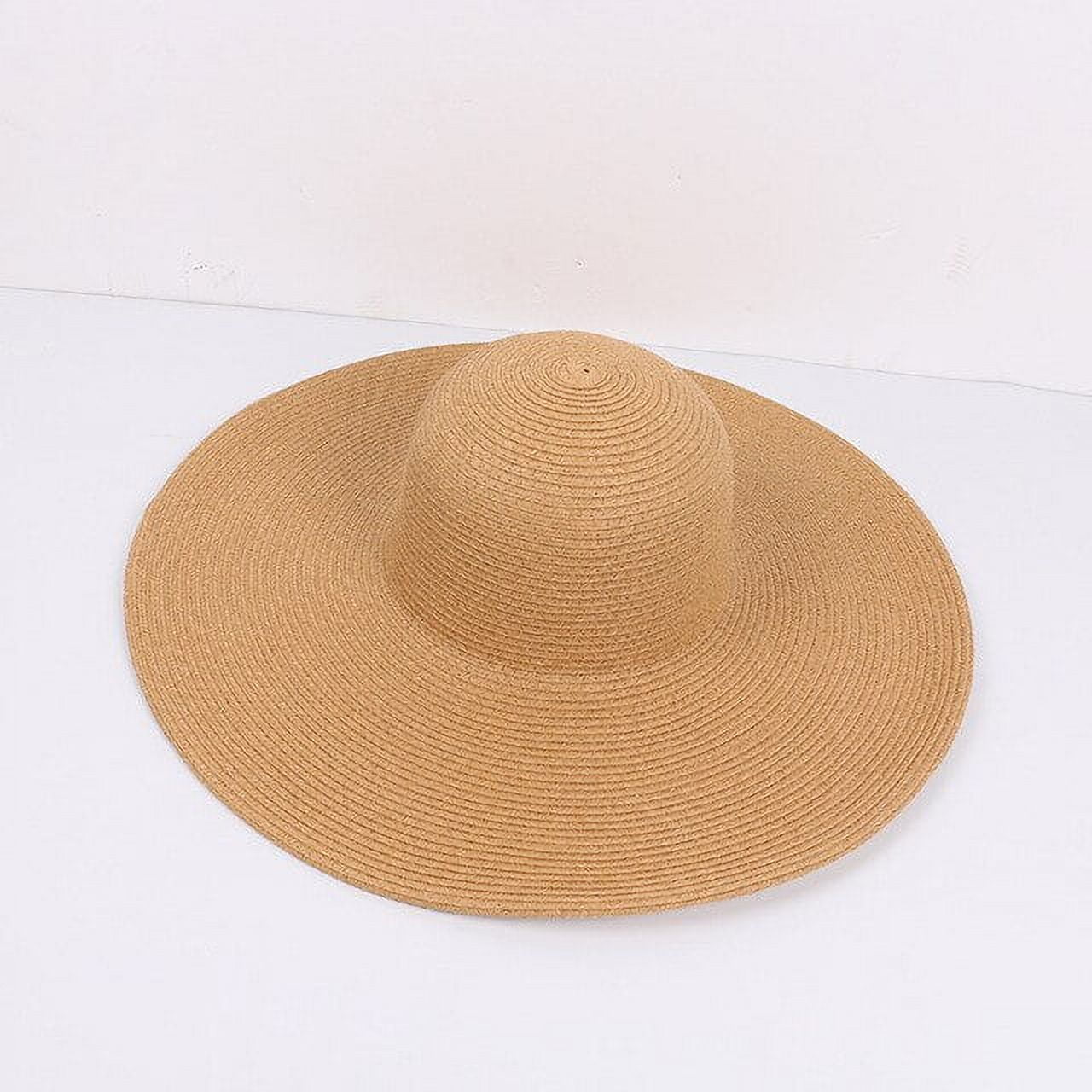 CoCopeaunts Sun Hats for Women In Beach Big Large Wide Brim Hat Plain  Floppy Beach Sun Hat Packable Sun Hats for Women Straw Hat Beach Cap -  Walmart.com, image size:1280x1280