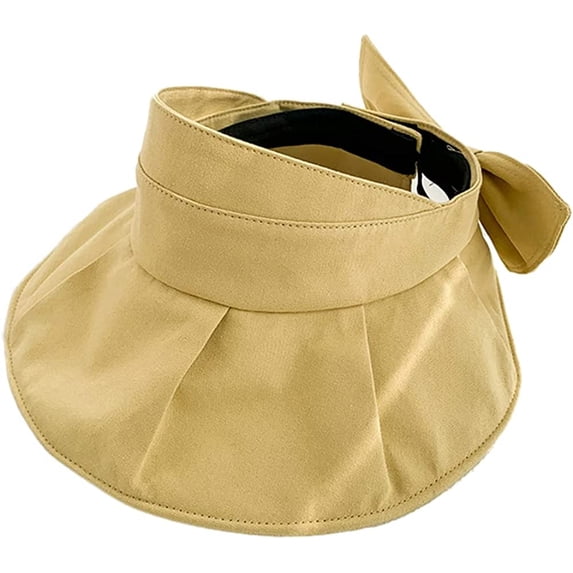 CoCopeaunts Sun Visor Sun Hat Beach Hat Cute Visors for Women Wide Brim Sun Protection Hat Ponytail Caps Beach Travel Golf 2023