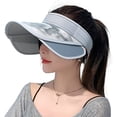 thumbnail image 1 of CoCopeaunts Sun Visor Sun Hat Womens Beach Hat Widened Hat Brim Ponytail Cap Super Sun Protection Hat Hiking Fishing Travel 2023, 1 of 5