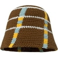thumbnail image 1 of CoCopeaunts Sweet and Cool Girl Bucket Hats Color Crochet Fisherman Hat Roll-up Brim Handmade Japanese Women's Beanie Hat, 1 of 8