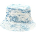 thumbnail image 1 of CoCopeaunts Tie Dye Bucket Hat Women Marble Texturing Fisherman Hat Students Summer Sun Protection Foldable Couples Basin Hat, 1 of 8