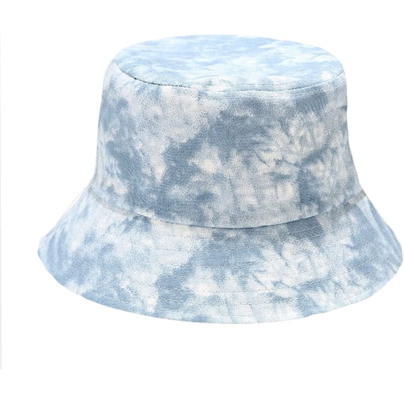 CoCopeaunts Tie Dye Bucket Hat Women Marble Texturing Fisherman Hat Students Summer Sun Protection Foldable Couples Basin Hat