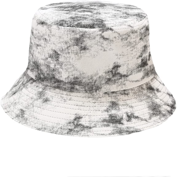 CoCopeaunts Tie Dye Bucket Hat Women Marble Texturing Fisherman Hat Students Summer Sun Protection Foldable Couples Basin Hat
