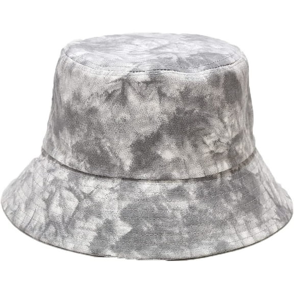 CoCopeaunts Tie Dye Bucket Hat for Men Outdoor Sun Protection Women Foldable Fisherman Hat Sport Street Daily Summer Sun Hat