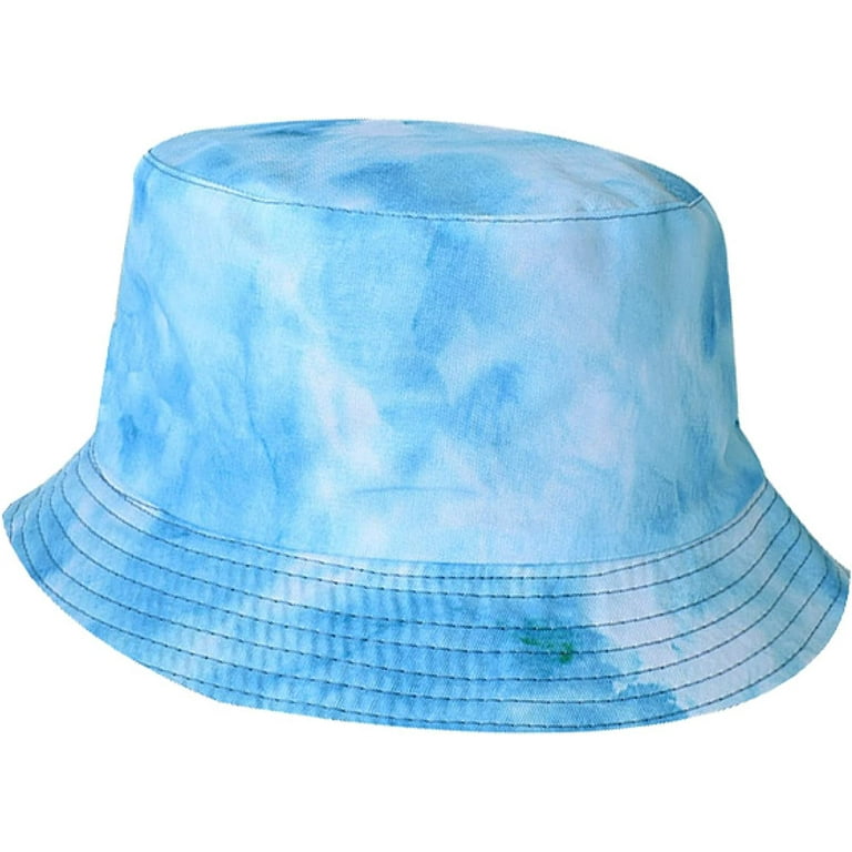 CoCopeaunts Tie Dye Bucket Hat for Men Summer Fisherman Hat Reversible  Street Travel Wild Wear Lightweight Rainbow Basin Hat 