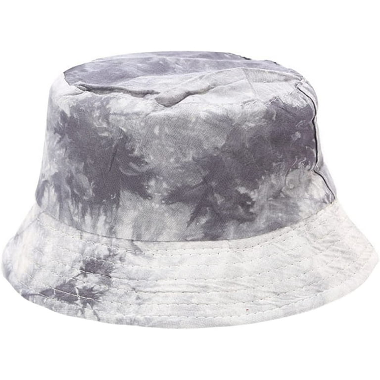 CoCopeaunts Tie Dye Bucket Hat for Women Ink Painting Pattern Fisherman Hat  Men Fashion Street Double-Sided Wearing Bucket Hats 