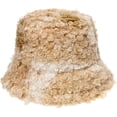 thumbnail image 1 of CoCopeaunts Tie-Dye Bucket Hat for Women Sheep Curly Wool Fisherman's Hat Europe United States Winter Outdoor Warm Basin Cap, 1 of 8