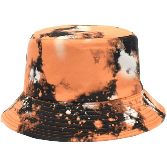 CoCopeaunts Tie Dyed Bucket Hat for Women Summer Autumn Unisex Fisherman Hat Lady Trend Basin Cap for Girls Travel Outing Gift
