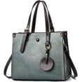 thumbnail image 1 of CoCopeaunts Top Handle Handbag for Women Soft Faux Leather Shoulder Bag Large Capacity Crossbody Bag Retro Satchel, 1 of 7