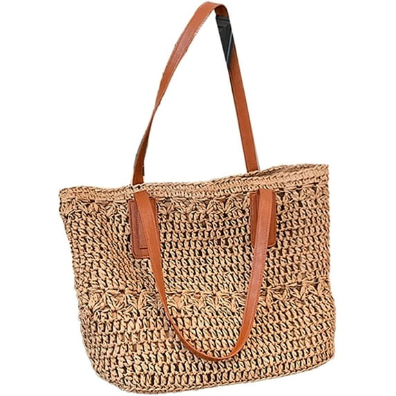 CoCopeaunts Tote Bag Women's Tote Handbags Satchel Bags Casual Handbags Tote Purse Straw Bag Shoulder Bag Stylish Hobo Bag Beach