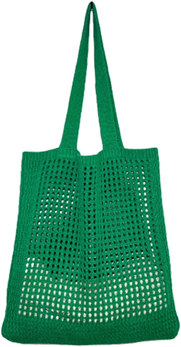 Women's Macrame Crossbody Purse - Knit Hobo Shoulder Bag With Tassels, Summer Beach Bag, Small Boho Handbag