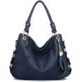 thumbnail image 1 of CoCopeaunts Tote Bag for Women Hobo Shoulder Purse Large Work Commute Handbag Leather Top Handle Bag with Tassel, 1 of 7