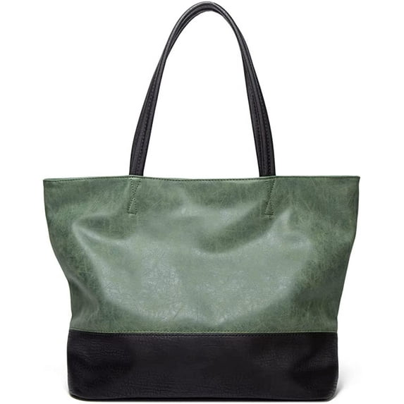 CoCopeaunts Tote Bag for Women Retro Shoulder Purse Leather Top Handle Bag Large Capacity Work Handbag