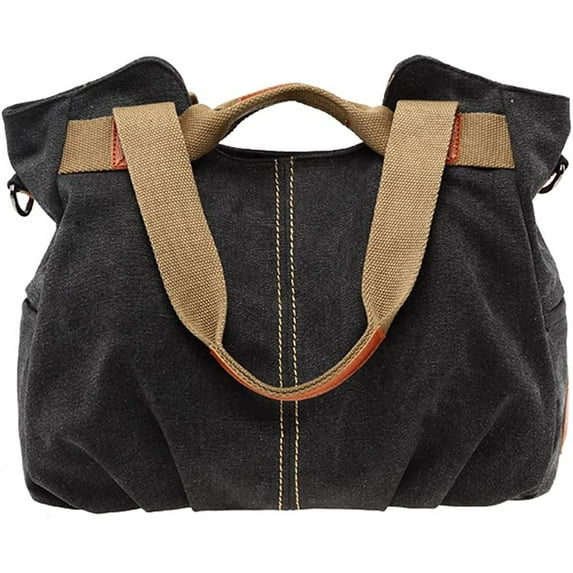 CoCopeaunts Tote Handbag for Women Canvas Hobo Shoulder Purse Retro Large Capacity Handbags