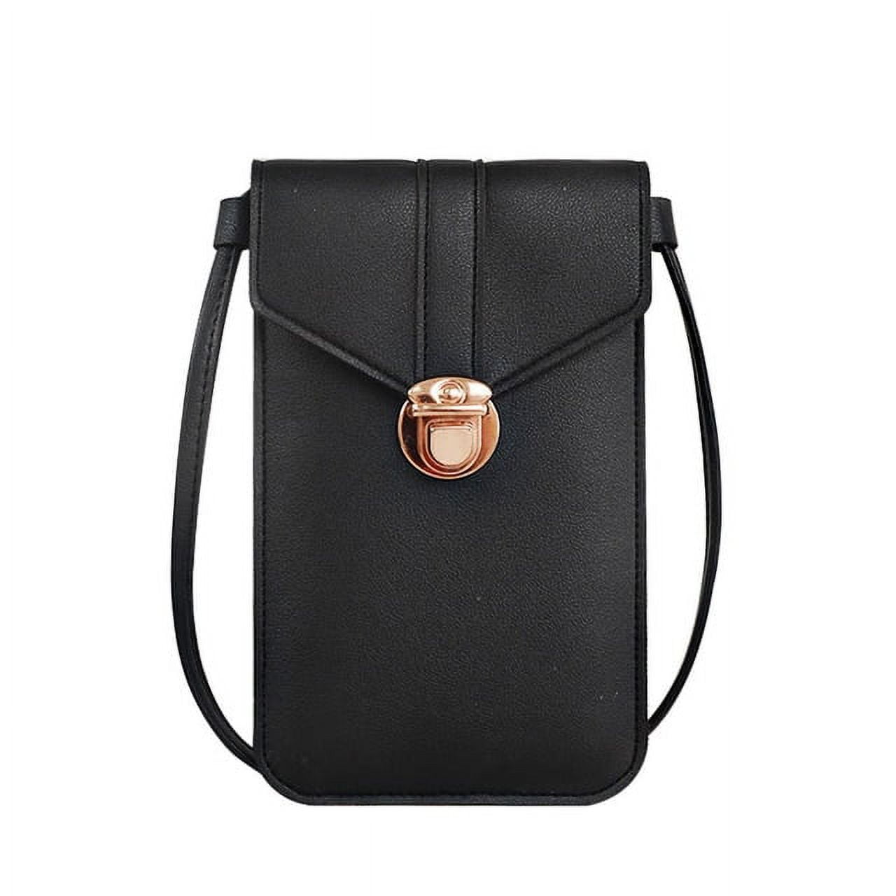 1pc Black Pu Leather Shoulder Crossbody Bag Strap, Fashionable Minimalist  Bag Accessory, Suitable For Women To Replace Long Bag Shoulder Strap