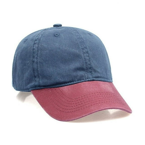 CoCopeaunts Two-Color Baseball Cap for Men Summer Wash Denim Baseball Cap Adjustable Cap Hip Hop Cap Women Cap Outdoor Sports Hat