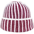 thumbnail image 1 of CoCopeaunts Two-Colors Striped Bucket Hat Color Knitted Fisherman Cap Warm Thickening Fashion Casual Women's Autumn Winter Hats, 1 of 8
