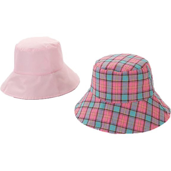 CoCopeaunts Two Side Reversible Bucket Hat Windproof Sun Protection Fisherman Hat for Men Lightweight Packable Women Bucket Cap
