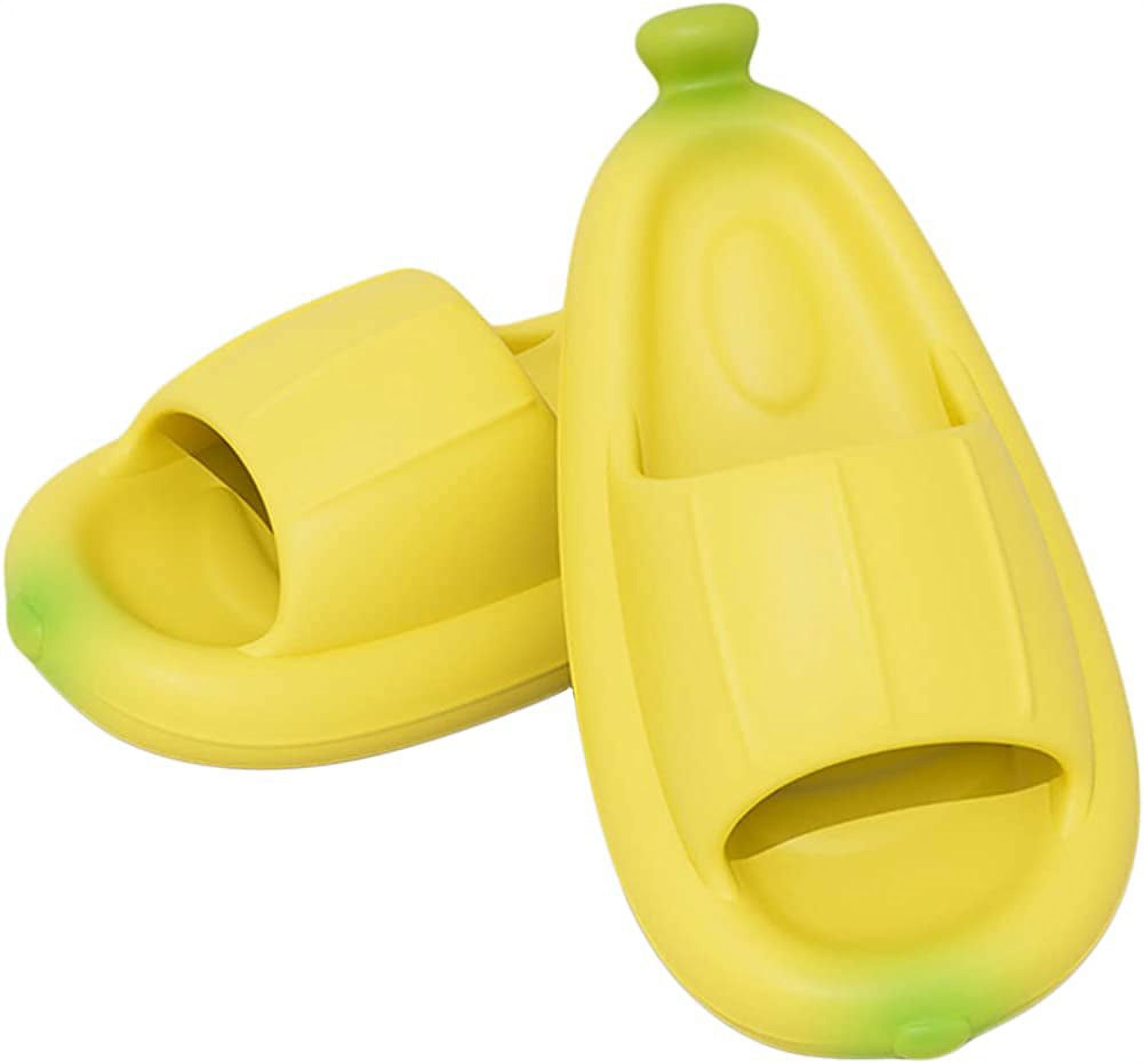 CoCopeaunts Unisex Banana Slides NonSlip Novelty Open Toe Sandals