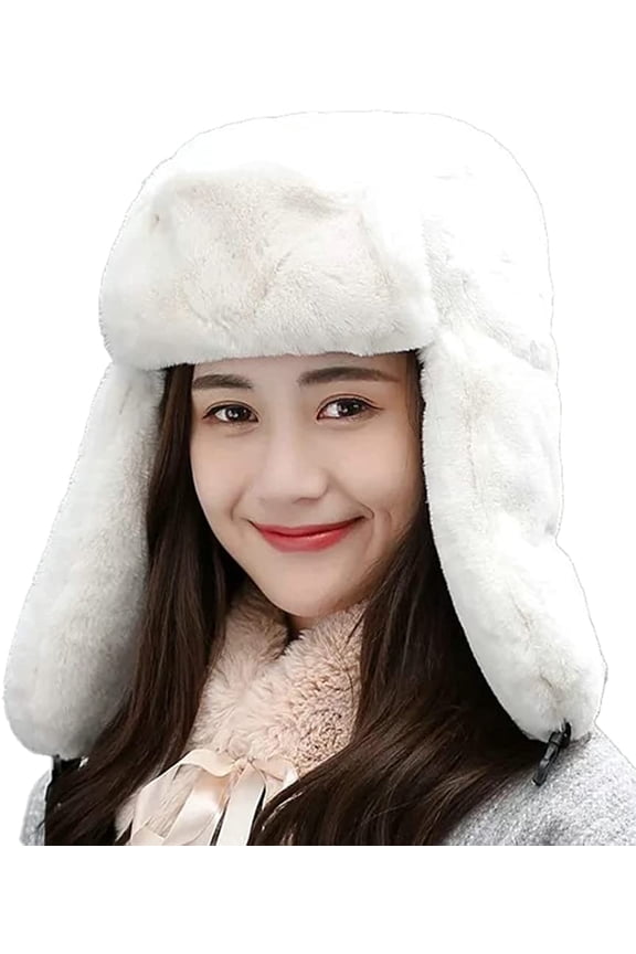 Unisex Bomber Hats with Ear Flaps Fisherman Hat Aviator Windproof Ski Cap Versatile Buckle Closure Ushanka Hat