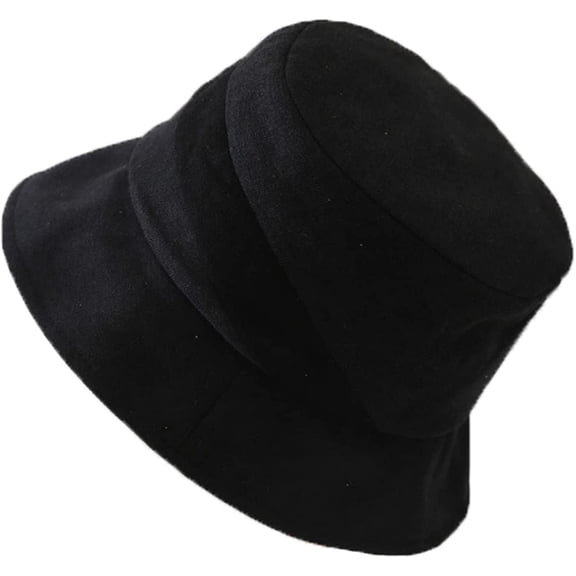 CoCopeaunts Unisex Casual Bucket Hats Foldable Splicing Fisherman Hat Autumn Winter Windproof Basin Caps Simple Casual All-Match