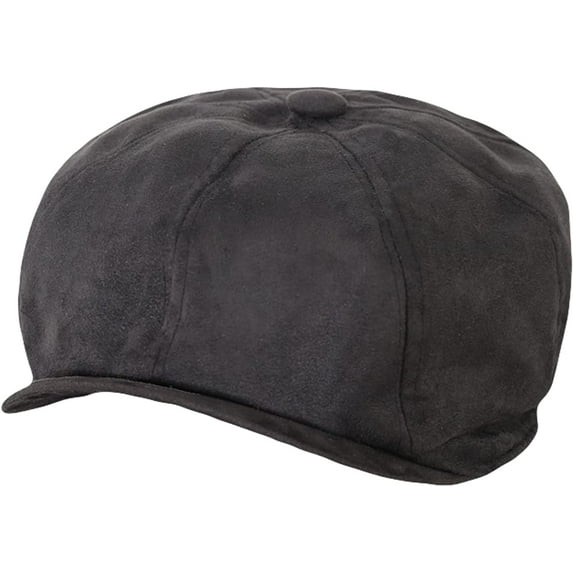 CoCopeaunts Unisex Newsboy Cap Vintage Herringbone Octagon Caps for Men Autumn Winter Warm Suede Berets Hat Male Detective Hats