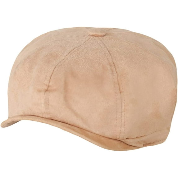 CoCopeaunts Unisex Newsboy Cap Vintage Herringbone Octagon Caps for Men Autumn Winter Warm Suede Berets Hat Male Detective Hats