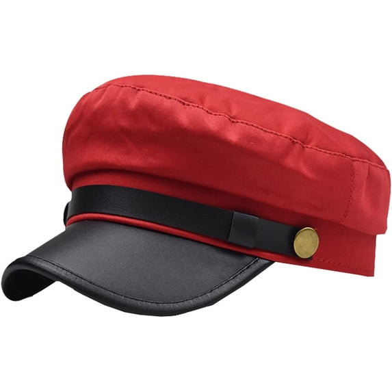 CoCopeaunts Unisex Newsboy Hats for Men Casual Flat Top Short Brim Beret Hat Women Spring Autumn Cotton Female Painter Hat