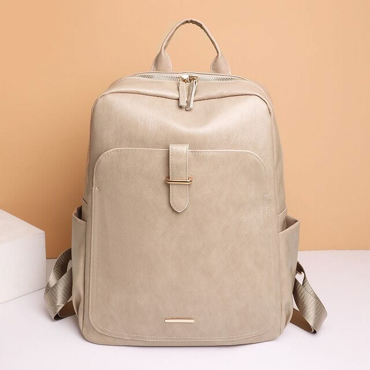 CoCopeaunts Vintage Large Capacity Pu Leather Women Backpack Luxury  Designer Laptop Bag Backpacks for Teenage Girl Shoulder Bag Mochila