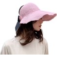 thumbnail image 1 of CoCopeaunts Visor Hat for Women Women Wide Brim Sun Hat Summer Hat UV Protection Adjustable Foldable Beach Hat 2023, 1 of 5