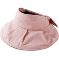 thumbnail image 1 of CoCopeaunts Visors for Women Beach Hat Sun Hat Floppy Beach Hats Ponytail Visor Casual Summer Wide Brim Cute Hat UV Protection, 1 of 8