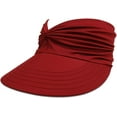 thumbnail image 1 of CoCopeaunts Visors for Women Sun Hat Beach Hat Wide Brim Hats Sun Visor UV Protection Elastic Empty Top Hiking Travel Jogging Cap, 1 of 8