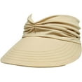 thumbnail image 1 of CoCopeaunts Visors for Women Sun Hat Beach Hat Wide Brim Hats Sun Visor UV Protection Elastic Empty Top Hiking Travel Jogging Cap, 1 of 8
