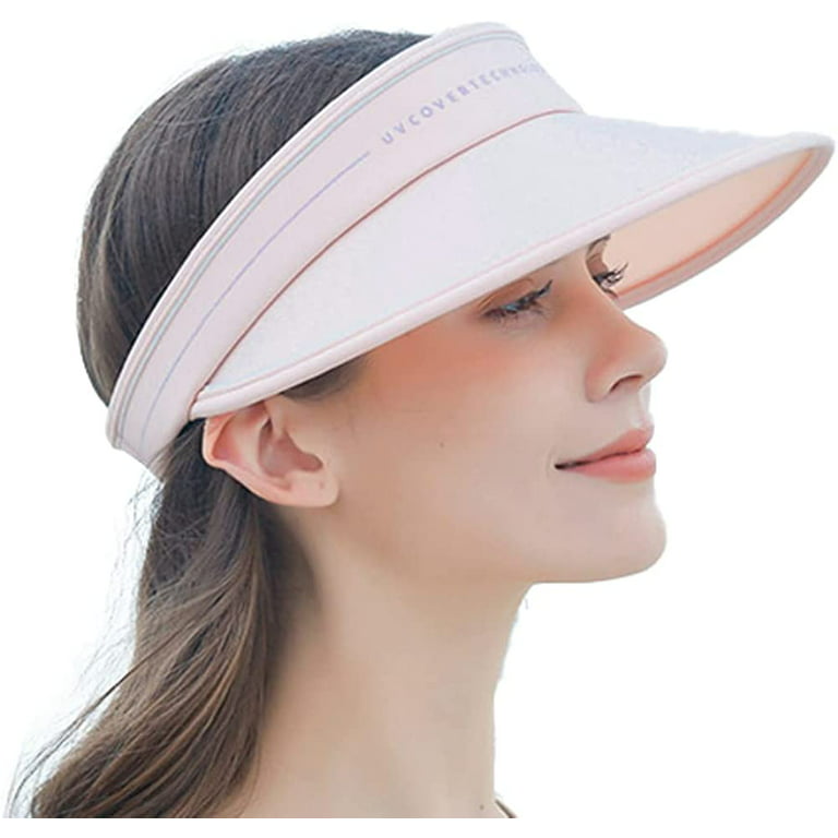 CoCopeaunts Visors for Women Sun Hat Beach Hats Wide Brim Hat UV
