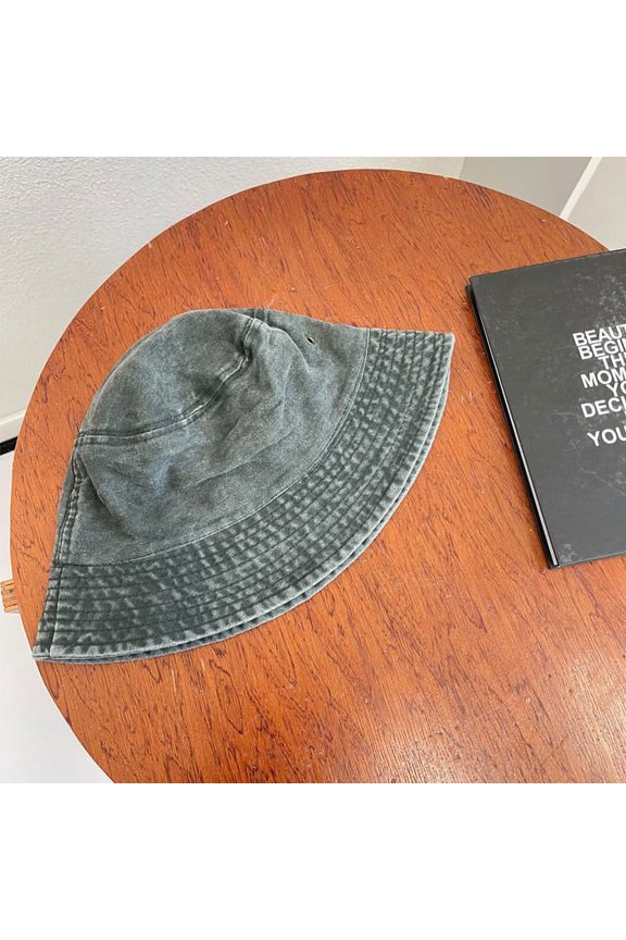 Washed Denim Bucket Hat Women Fishermans Hat Bucket Hat Unisex Bob Caps Hip Hop Gorros Men Panama Windproof Bucket Hat Outdoor